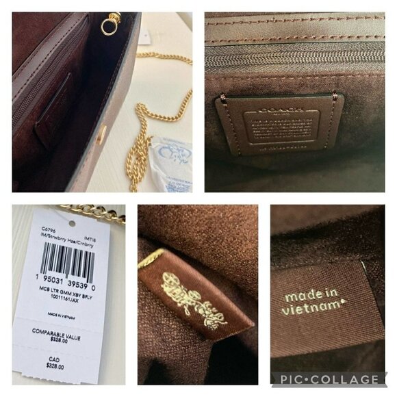 Coach purse Gemma Crossbody In Colorblock With Butterfly Buckle - Picture 10 of 12